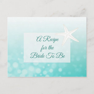 Postal Um Cardápio para o Cartão de Receita de Casamento