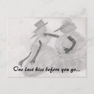 Postal um último cartão do beijo