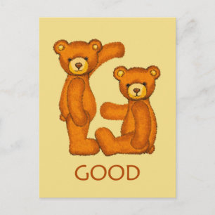 Postal Ursos da Bíblia ~ Boas Escrituras ~ Cartão de Estu