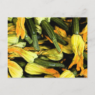 Postal Veneza No Cartão Doméstico - Flores De Abobrinha