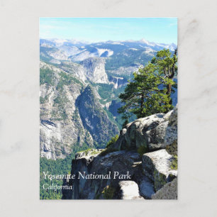 Postal Ver a partir do Glacier Point, Yosemite, CA Cartão