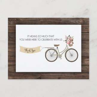 Postal Viagem de 4,25" x 5,6" Obrigado Cartão de Posto