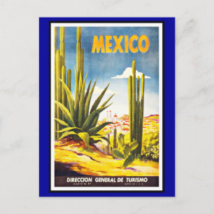 Postal Vintage dos cumprimentos de México do cartão