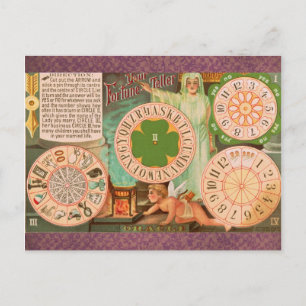 Postal Vintage Fortune - Cartão de Jogo