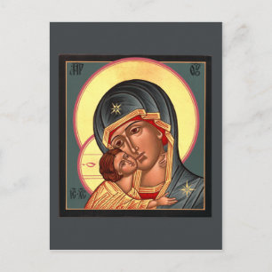 Postal Vladimir Madre de Deus Cartão de Oração