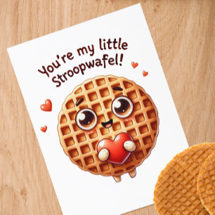 Postal Você é Meu Pequeno Cartão Stroopwafel