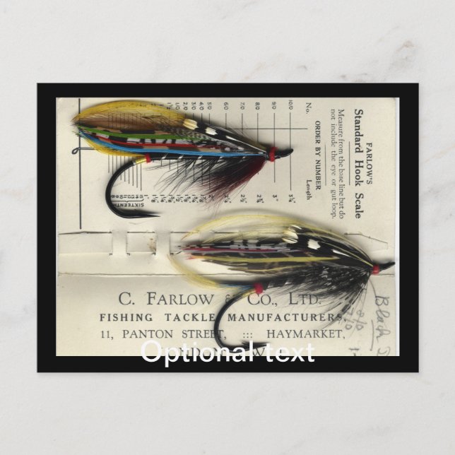 Postal Voo Salmão Clássico no cartão (Frente)