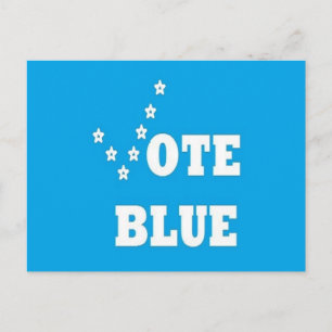 Postal Vote Azul - Cartão de Posto