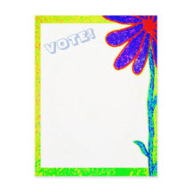 VOTO da flor selvagem! cartão