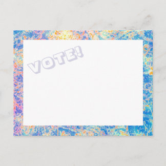 Postal VOTO das aguarelas! cartão
