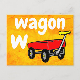 Postal w - cartão flash do vagão