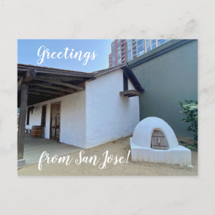 Postal X.ITINERÁRIOS: Saudações de San Jose! Cartão P