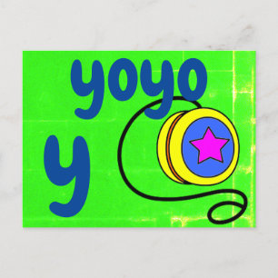 Postal y - cartão flash yoyo