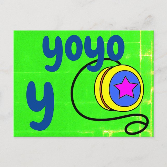Postal y - cartão flash yoyo (Frente)