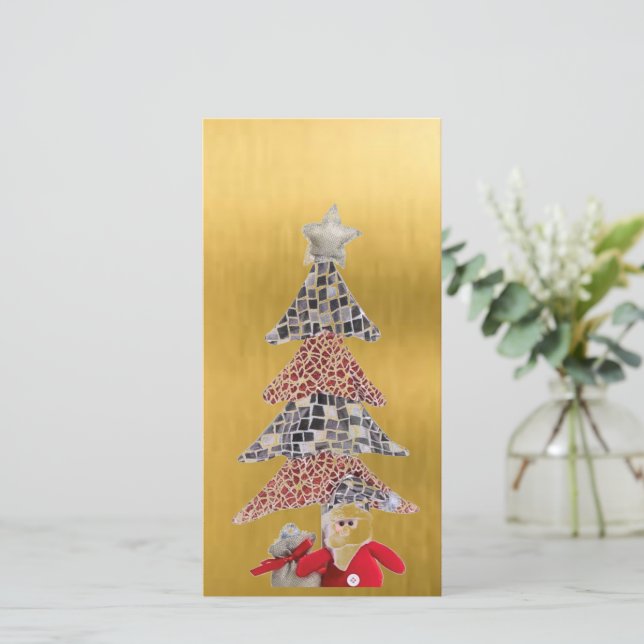 Postar cartão grande Natal (Em pé/Frente)