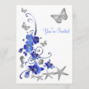 Postar Convite de Tema Tropical Beach da Recepção 