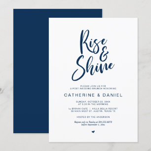 Postar convite para casamento em Brunch, Rise e Sh