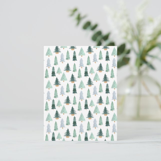 Postcard (10,8 x 14 cm) - Christmas Trees (Em pé/Frente)