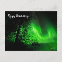 Postcrossing Luzes do Norte 2 - Cartão Postal