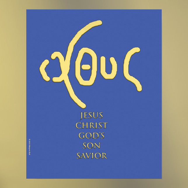 POSTER Ι Χ Θ Σ (ICHTHYS) (Criador carregado)