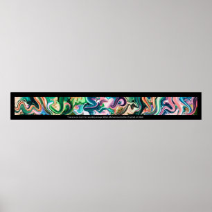 Pôster فن-الخط-لا-إله-إلا-الله árabe d