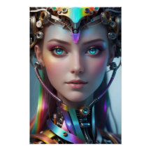 クロマティック・アンドロイド・ポートレート — 輝くSFの世界