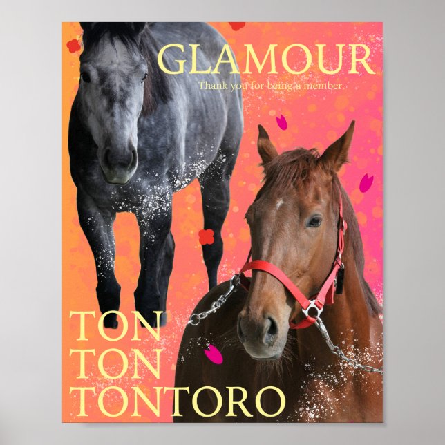 POSTER ケイメイ牧場　２頭オリジナル (Frente)