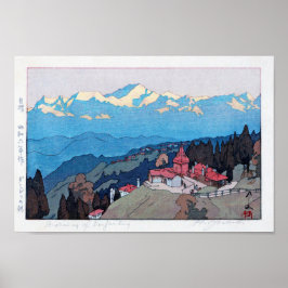 Poster ダ リ ン の 朝, Morning Darjeeling, Hiroshi Yoshida