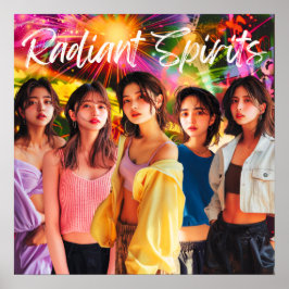 Poster デジタルヒューマンアイドル「Radiant Dreams」　配信記念ポスター