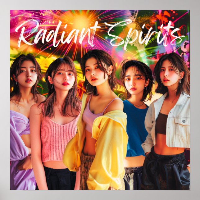 Poster デジタルヒューマンアイドル「Radiant Dreams」　配信記念ポスター (Frente)