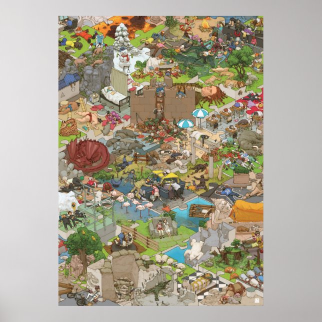 Pôster マ ダ カ ヒ todos estão dormindo (Frente)