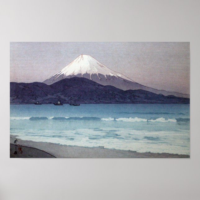Poster 三 保 の 士, Monte Fuji visto da península de Miho, Yo (Frente)