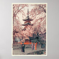 上 野 園, florescências de cerejeira no Parque Ueno,