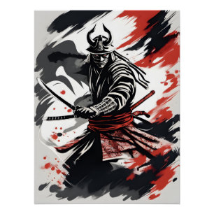 Pôster 侍 の 戦 士 guerreiro samurai