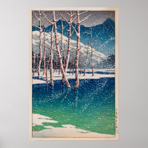 Pôster 大正池, lagoa de Taishô em Kamikôchi, Hasui K
