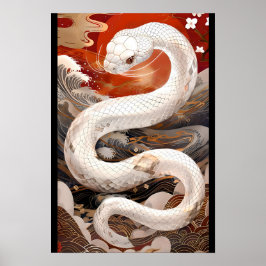 Poster 【大】幸運の白蛇／Lucky white snake