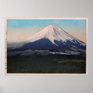 Pôster 富士十景吉田村, dez vistas de Fuji, vil de
