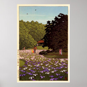 Pôster 明治神宮菖蒲園, jardim da íris no santuár