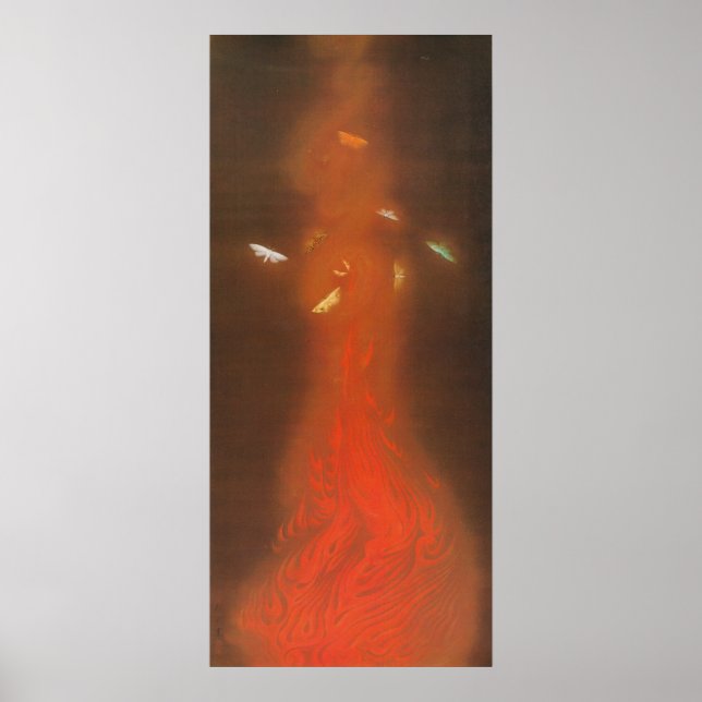 Pôster 炎 舞, 速 水 御 dança 舟 chamas, Gyoshu (Frente)