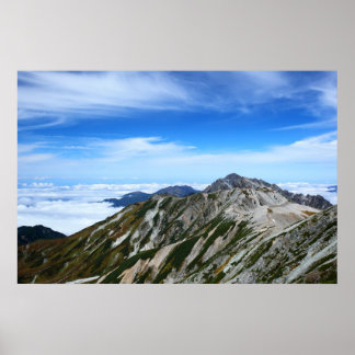 PÔSTER 立 山 連 峰 山 の 並 み