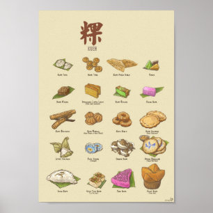 Poster 粿 II de Kueh (A4)