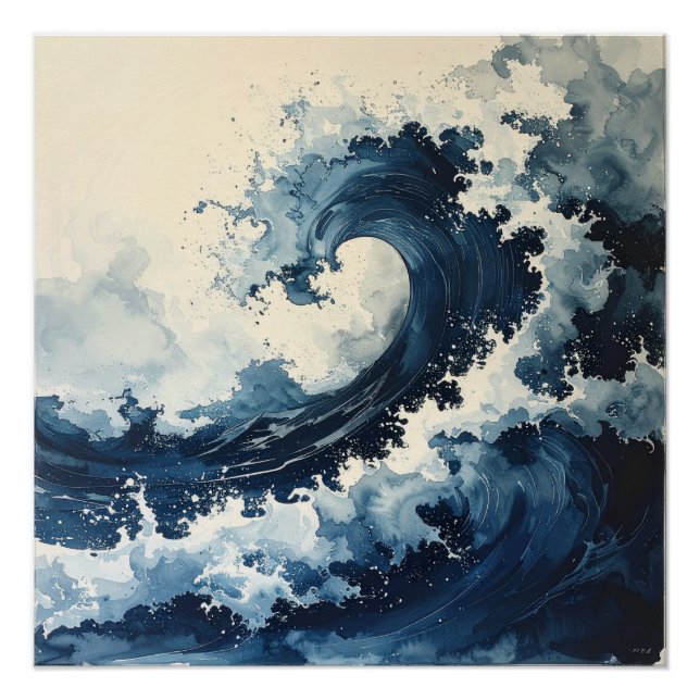 Pôster 蒼の波 – The Indigo Wave (Frente)