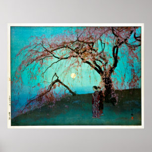 Pôster 雲井桜, flores de cerejeira de Kumoi, Yoshida,