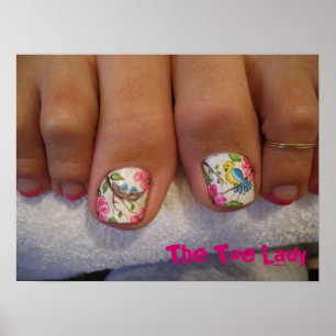 Pôster 011, senhora do dedo do pé