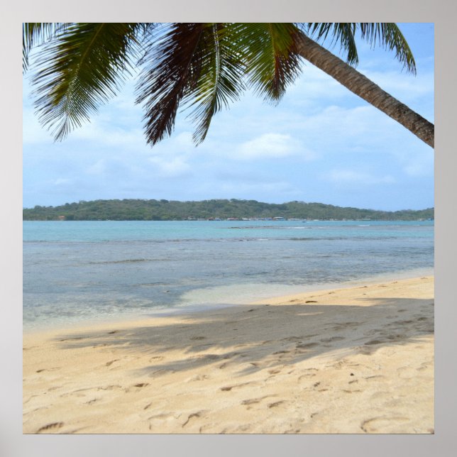 Poster 012 - Caribe Beach perto da costa (Frente)