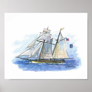 Poster 076 - US Clipper Tall Ship
