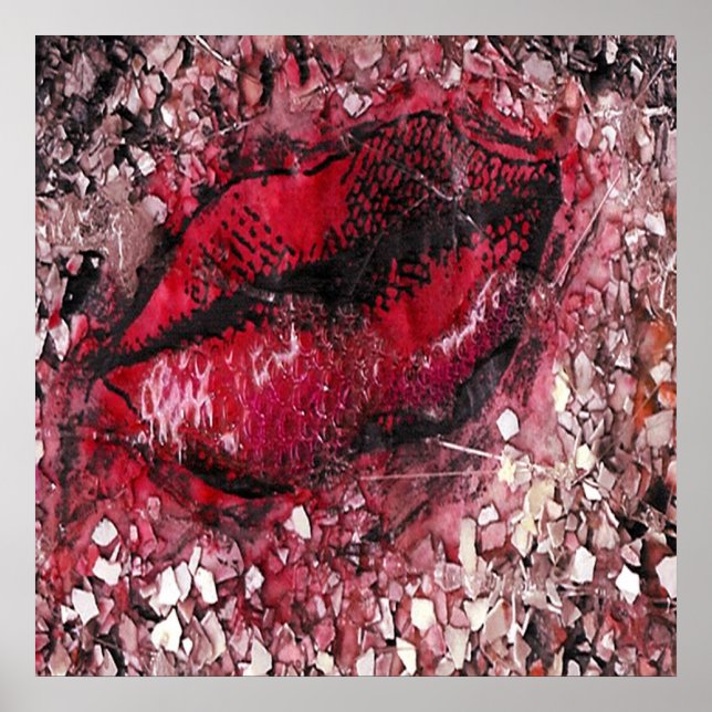 Pôster 09#213 lábios/pos. (Frente)