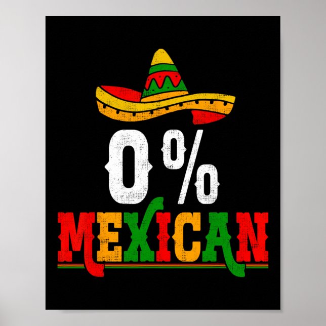 Poster 0% da Fiesta Mexicana Cinco do Partido México de m (Frente)