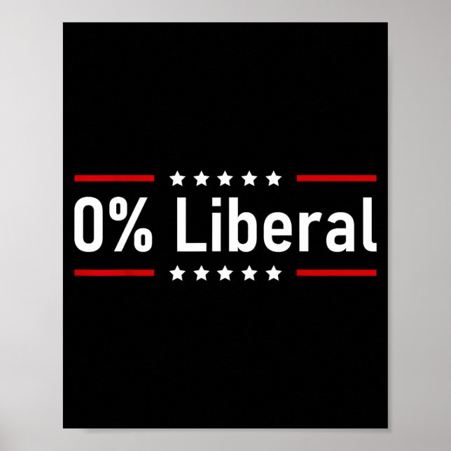 Poster 0% Liberal - Zero Percent Statement  (Frente)