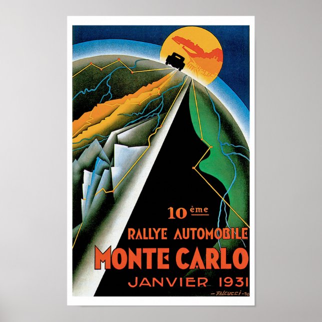 Poster 10ª Rallye Automobile de Monte Carlo (Frente)